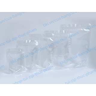 1kg Túi Zip đáy đứng trong suốt đựng trà chanh, trà sữa - size