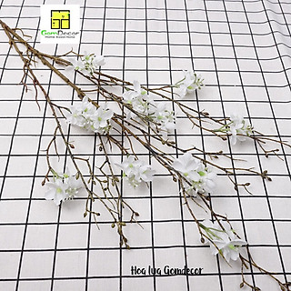 Hoa mai mỹ giả đẹp hàng chuẩn hoa lụa cao cấp hoa lụa đẹp như thật, hoa giả đẹp