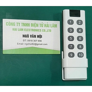 Tay phát điều khiển từ xa RF 433MHz, khoảng cách > 100m. Remote điều khiển thiết bị điện trong nhà