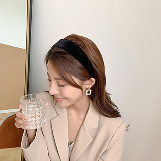 Cài tóc nhung bảng dẹp - Arora boutique