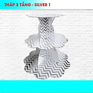 kệ 3 tầng cupcake ép kim