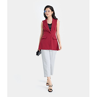 Áo Khoác Vest Thời Trang Nữ HNOSS Form Ôm Không Tay HNKHC004