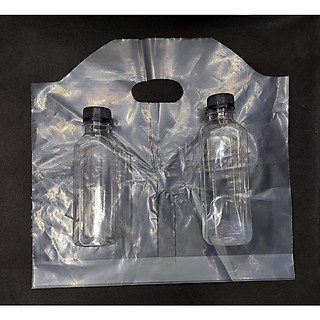 Túi đựng trà sữa 2 ngăn, dẻo trong, tiết kiệm