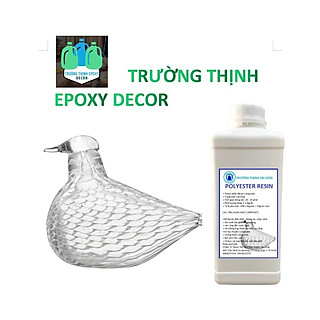 Nhựa Poly Trong Suốt Loại Cứng, Polyester Resin Đúc Khuôn Hộp 1kg Tặng Kèm Xúc Tác Nhanh Đông - Trường Thịnh Sài Gòn