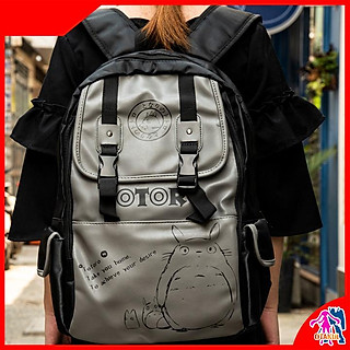 Balo Anime Totoro Đen Xám