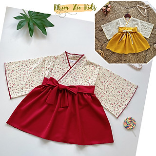 Váy Kimono Nhật Bản Cách Tân Cho Bé 3kg - 18kg [V032