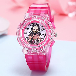 Đồng Hồ Silicon Dẻo Kimetsu No Yaiba - Có Đèn LED Dạ Quang