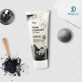 Sữa rửa mặt than hoạt tính Ekel 180ml