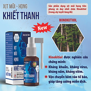 Xịt Mũi Họng Khiết Thanh - Giúp thông thoáng mũi & họng