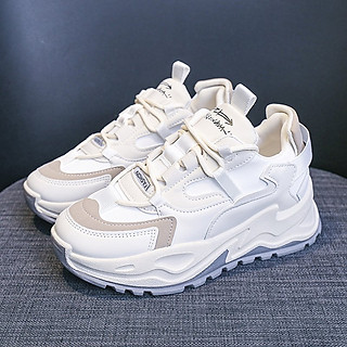 Giày thể thao nữ GEMI - giày ullzzang màu Xám- Be, dễ phối đồ  -  M7176