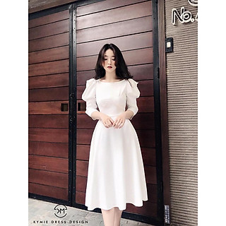 Đầm tay phồng phong cách tiểu thư sang chảnh