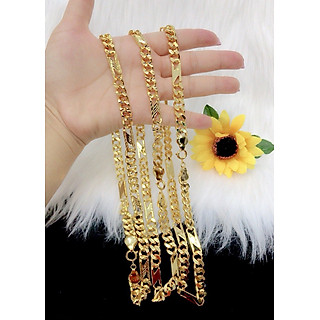 Dây chuyền nam chữ N mạ vàng 24k