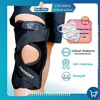 Bó gối đai dán chéo, 1 nẹp United Medicare (OA - viêm thoái hóa)