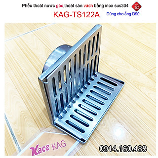Phễu thoát nước mưa thoát ngang KAG-TS122A-D90, phễu thoát nước vách tường hành lang, ban công KAG-TS121A-D60