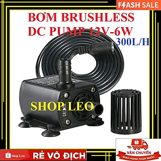 BƠM MINI 12V-6W (300L/H) - BƠM CHÌM MINI KHÔNG CHỔI THAN