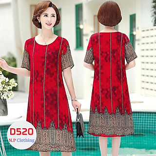 ĐẦM TRUNG NIÊN DÁNG SUÔNG GIẤU BỤNG CHO MẸ, ĐẦM SUÔNG TUỔI TRUNG NIÊN BIGSIZE KIỂU ĐẦM SUÔNG NỮ IN HOA