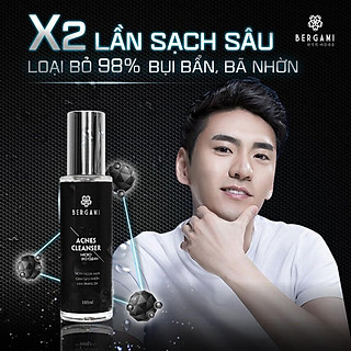 Sữa rửa mặt nam Bergami tràm trà đỏ 150ml - Sáng da sạch mụn