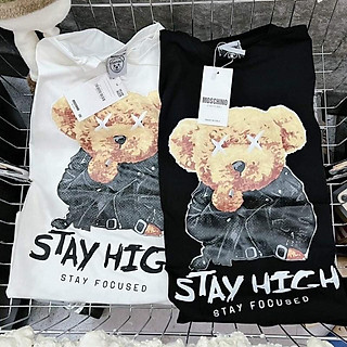 Áo thun tay lỡ nam nữ, áo phông unisex form rộng chất cotton mát mịn thấm hút mồ hôi in hình Hoạt Hình