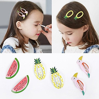 Kẹp tóc cho bé cực yêu, kẹp tóc hình hoa quả hình thú rất dễ thương