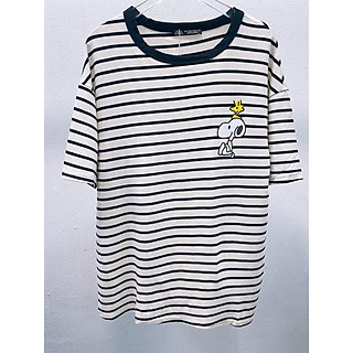 NEW ARRIVAL ÁO THUN SỌC HÌNH SNOOPY CUTE PHÔ MAI QUE