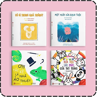 Ehon - Combo 11 cuốn Màu sắc, Âm thanh, Hình khối, Dạy con kiểu Nhật - Bản Quyền