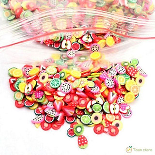 Bịch 1000 miếng phụ kiện trang trí móng, slime, resin.