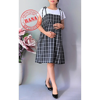 ĐẦM BẦU KIỂU YẾM LIỀN - VÁY BẦU CÔNG SỞ TRẺ XINH