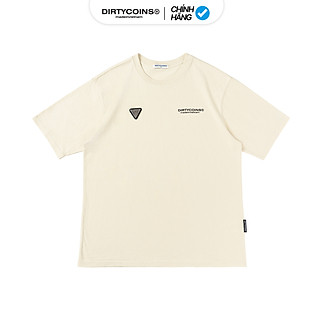 Áo Thun DirtyCoins Metal Label Regular T-shirt - Cream