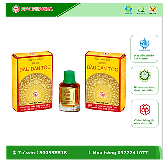 DẦU DÂN TỘC OPC (3ml-7ml) -Dùng khi bị cảm gió, nghẹt mũi, nhức đầu, say sóng, say tàu xe, đau bụng - Hàng chính hãng OPC
