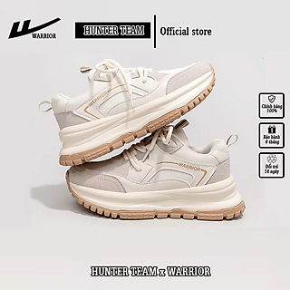 Giày Thể Thao Nữ Warrior Đế Chunky Phong Cách Hàn Quốc 2022 - W003KEM (Màu Kem)