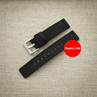 Dây Đồng Hồ Vải Dù Chốt Thông Minh Canvas phong cách Quân Đội