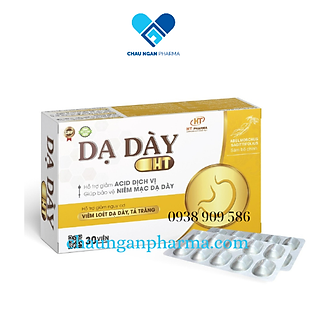 Dạ Dày HT Hộp 30 Viên - Giảm Acid Dịch Vị , Bảo Vệ Niêm Mạc Dạ Dày