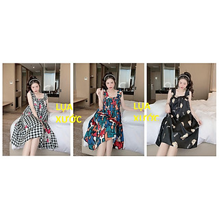 Đầm Ngủ 2 Dây Lụa Xước