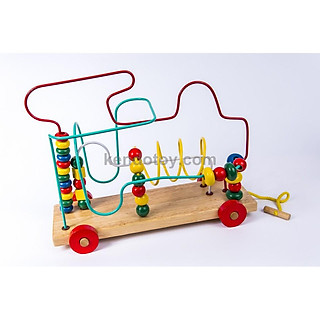 Luồn hạt phi thuyền, đồ chơi sáng tạo cho bé