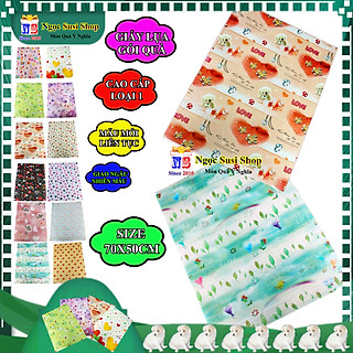 GIẤY LỤA GÓI QUÀ IN HÌNH LOẠI TỐT DÙNG ĐỂ GÓI HỘP QUÀ TRANG TRÍ SIÊU ĐẸP - GIẤY GÓI QUÀ LỤA RẤT XINH