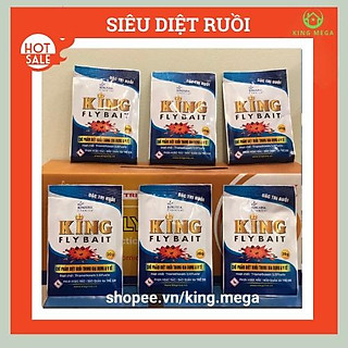 Thuốc diệt ruồi King Fly Bait - Siêu hiệu quả diệt ruồi nhanh - An toàn tuyệt đối( Gói 20g Trắng xanh)