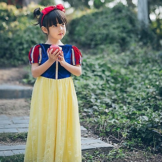 ẢNH THẬT - Đầm Bạch Tuyết Nhung Dài Cao Cấp