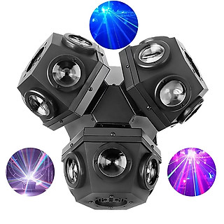 ĐÈN MOVING 3 ĐẦU / 18 MẮT LED + LASER - THÍCH HỢP DÙNG TRONG QUÁN BAR , VŨ TRƯỜNG , CLUB , DJ.
