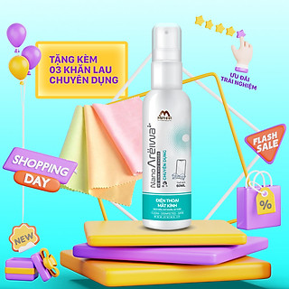 Chai vệ sinh khử khuẩn chuyên dụng điện thoại, mắt kính Nano Areiwa