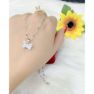Dây chuyền nữ xi dát bạch kim EKPM19