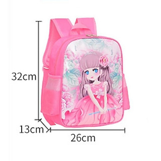 Balo đi học mầm non chống thấm nước cho bé gái màu hồng