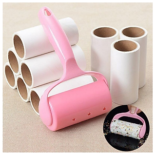 Cây Lăn Bụi Đa Năng Làm Sạch Ga Giường, Quần Áo, Sofa, Lông Chó Mèo - Lõi Thay Thế Cây Lăn Bụi