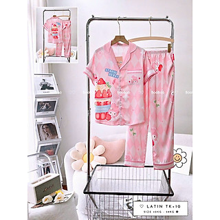Đồ Bộ Pijama Nữ Lụa Latin Thiết Kế Cao Cấp - Mã 14
