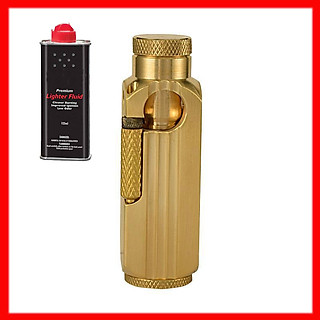 Combo Hộp Quẹt Bật Lửa Xăng Đá Được Làm Bằng Đồng Thau Đánh Lửa Tốt Zorro Z-1 + Tặng Bình Xăng Chuyên Dụng Dành Cho Bật Lửa Xăng Đá Cao Cấp