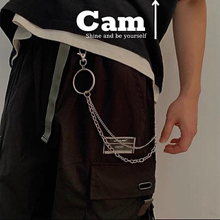 Dây Xích Treo Quần CHAIN XÍCH Phối Thắt Lưng Dây Nịt Nam Nữ Cá Tính Chiếc Lá Chữ Thập Xích 3 - Thắt Lưng Xích Phong Cách