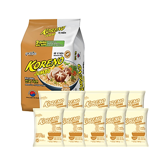 Lốc Mì vị Nấm Koreno Jumbo (100G x 10 Gói)