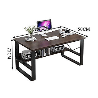 Bàn làm việc , bàn học sinh chân u khung thép sơn tĩnh điện cao cấp 120x60x72cm - bảo hành 3 năm - Kagu