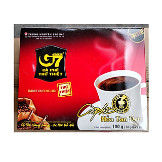 Cà phê Hòa tan đen G7- Hộp 50 gói
