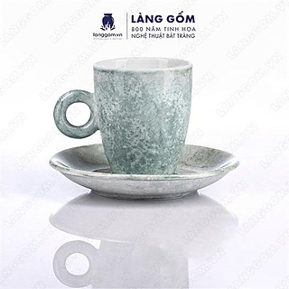 Cốc uống nước, Ly sứ vân đá nhiều màu dáng cốc Latte dung tích 330ml - Gốm sứ Bát Tràng cao cấp - Làng Gốm
