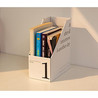 SHIP HỎA TỐC Hộp giấy hộp lưu trữ đựng hồ sơ A4 bằng carton con số giúp tối ưu không gian làm việc